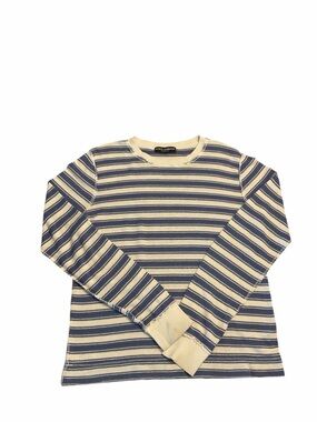 Dolce & Gabbana Blue & Cream Striped Knit Top